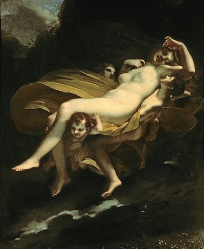 Psyke transporteras till himlen av Pierre Paul Prudhon