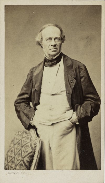 Porträtt av kompositören Jacques Fromental Halévy 1799-1862, ca 1860. av Pierre Petit