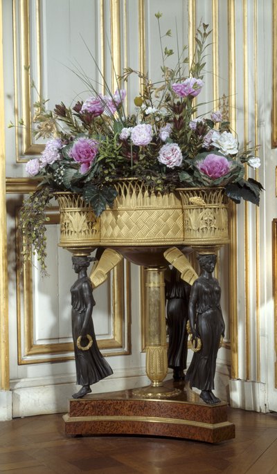 Art France Jardiniere har fyra korgar i guldbrons omkring 1807 av Pierre Philippe (attr. to) Thomire
