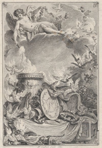 Jubileumsmynt från ett äktenskap, 1780. av Pierre Philippe Choffard