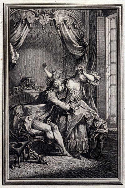 Richard Minulto - i "" Sagor och noveller på vers "" av Jean La Fontaine. 1776. Illustration av P.P. Choffard. av Pierre Philippe Choffard