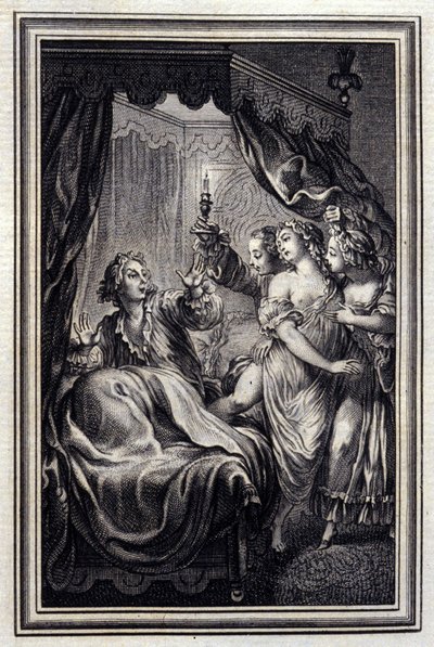 Vi märker aldrig allt - i "Tales et nouvelles en vers" av Jean La Fontaine. 1776. Illustration av P.P. Choffard. av Pierre Philippe Choffard