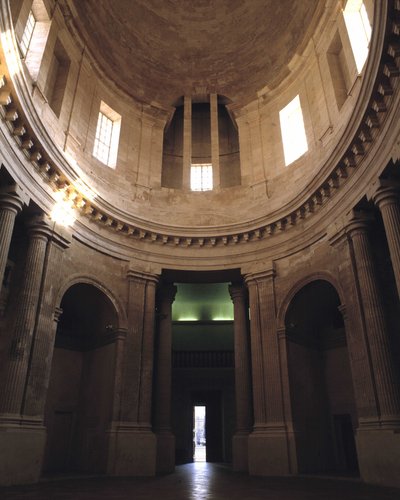 Barockarkitektur: Chapel of the Old Charite (1679 - 1707), klostret Marseille, av arkitekten Pierre Puget (1622 - 1694). Invändig vy. Marseille, Bouches du Rhone (Bouches-du-Rhone) (13). av Pierre Puget
