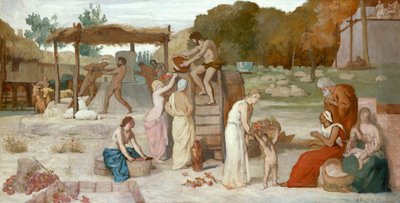 Cider, ca 1864 (olja på papper, nedlagd på duk) av Pierre Puvis de Chavannes