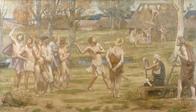"Ludus Pro Patria" av Pierre Puvis de Chavannes