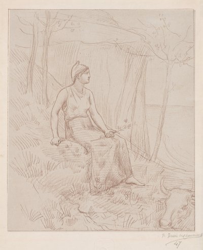 Normandie av Pierre Puvis de Chavannes
