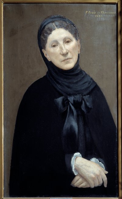 Porträtt av prinsessan Marie Cantacuzene, konstnärens kvinna "Målning av Pierre Puvis de Chavannes av Pierre Puvis de Chavannes
