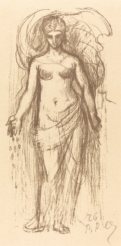 Studie av en kvinna (överflöd) av Pierre Puvis de Chavannes