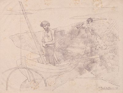 Den stackars fiskaren. av Pierre Puvis de Chavannes