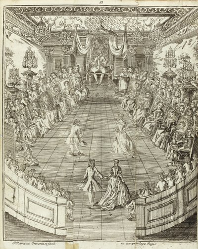 Illustration från Den dansande mästaren, 1734 av Pierre Rameau