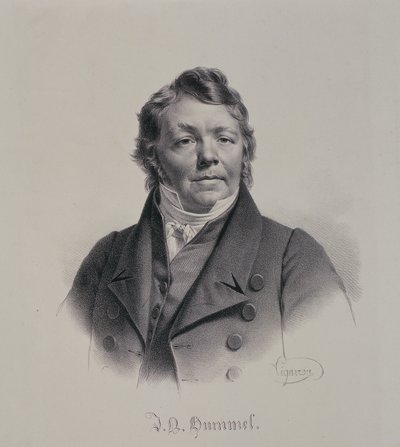 Johann Nepomuk Hummel (1778-1837) av Pierre Roch Vigneron