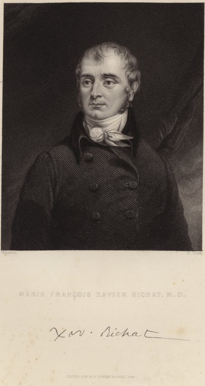 Porträtt av Marie Francois Xavier Bichat av Pierre Roch Vigneron