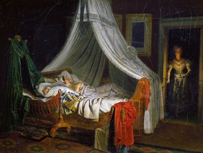 Return from dance, målning av Pierre Roch Vigneron (1789-1872), olja på duk, 24,4x32,5 cm, Frankrike av Pierre Roch Vigneron