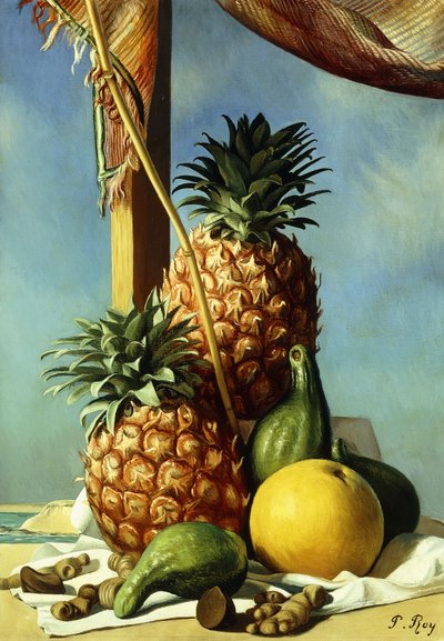 Stilleben med ananas; Natur Morte avec Ananas av Pierre Roy
