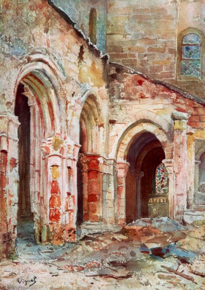 Sermaize-kyrkan, 1914, 1926. av Pierre Vignal
