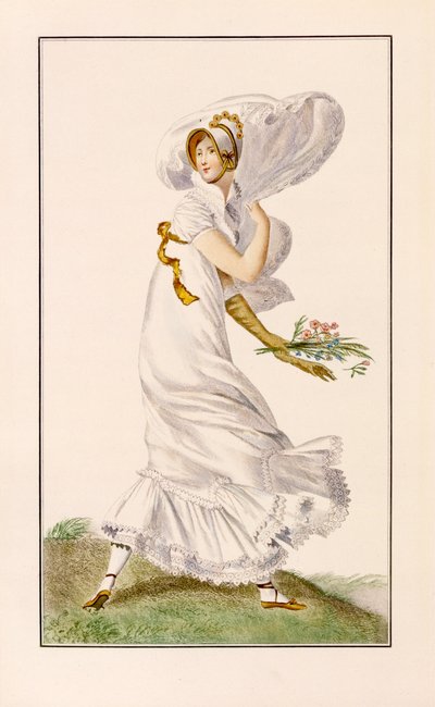 Promenadeklänning i chiffong, 1812 av Pierre de La Mesangere