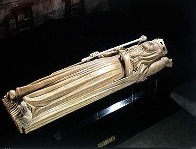 Isabella av Bayerns grav (1371-1435) (marmor) av Pierre de Thury