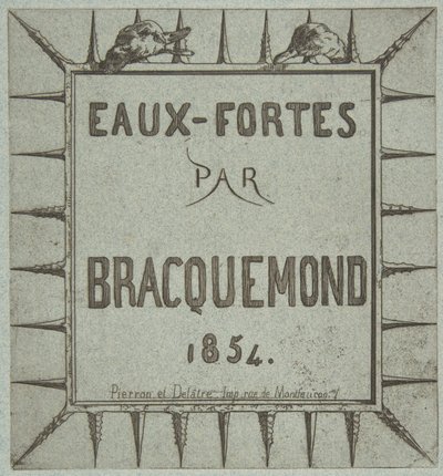 Etsningar av Bracquemond, 1854. av Pierron et Delâtre