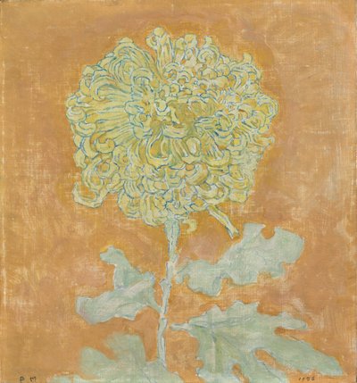 Krysantemum, 1906-1942 av Piet Mondrian