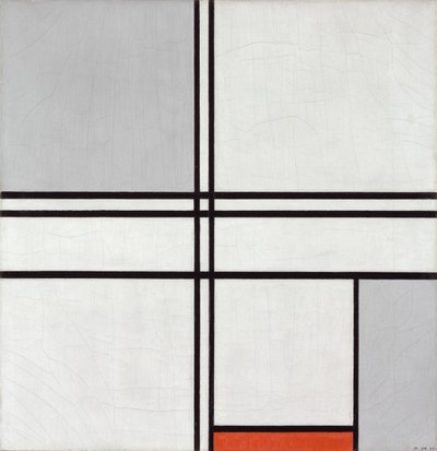 Komposition nr 1 Gråröd, 1935. av Piet Mondrian
