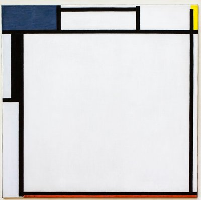 Fyrkantig sammansättning av Piet Mondrian
