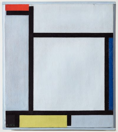 Komposition med rött, blått, svart, gult och grått, 1921 av Piet Mondrian