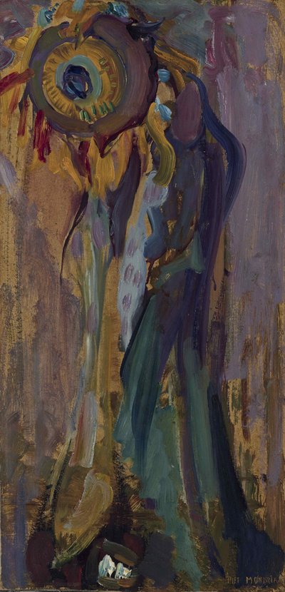 Döende solros I, 1908. av Piet Mondrian