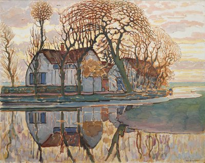 Gård nära Duivendrecht, c.1916 av Piet Mondrian