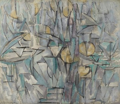 Komposition X. 1911 av Piet Mondrian