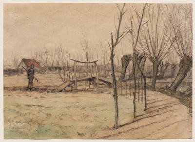 Landskap vid Loosduinen av Piet Mondrian