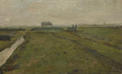 Landskap nära Amsterdam, ca. 1902. av Piet Mondrian