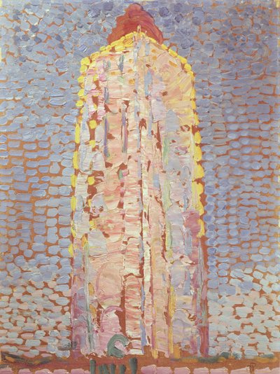 Fyren vid Westkapelle i Orange av Piet Mondrian