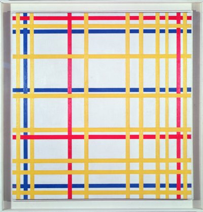 New York City I av Piet Mondrian