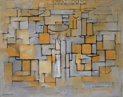 Målning nr II Komposition nr XV Komposition 4, 1913. av Piet Mondrian
