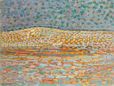 Pointillist Dune Study, Crest till vänster av Piet Mondrian