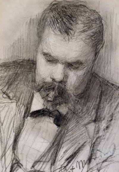 Porträtt av Frits Mondrian, 1898, av Piet Mondrian