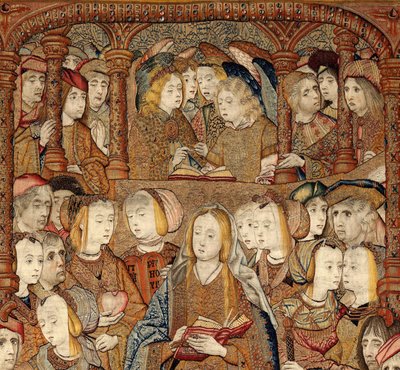 Triumfer för Guds moder eller gyllene sparvar, ca 1500-02 (gobeläng) av Pieter (attr. to) Coecke van Aelst