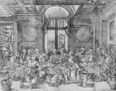 Sista måltiden av Pieter (circle of) Coecke van Aelst