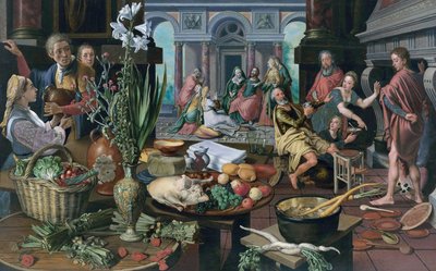 Kristus i Marthas och Marias hus av Pieter Aertsen