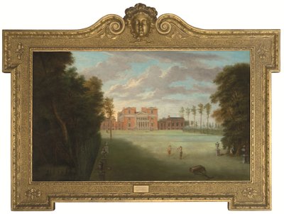 Vy över Tottenham Park, Wiltshire (olja på duk) av Pieter Andreas Rysbrack