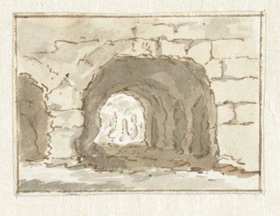 Romersk vägg med båge av Pieter Bartholomeusz. Barbiers