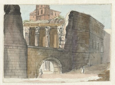romerska ruiner av Pieter Bartholomeusz. Barbiers
