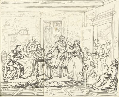 Scen från Jacob Simonsz de Rijk av Pieter Bartholomeusz. Barbiers
