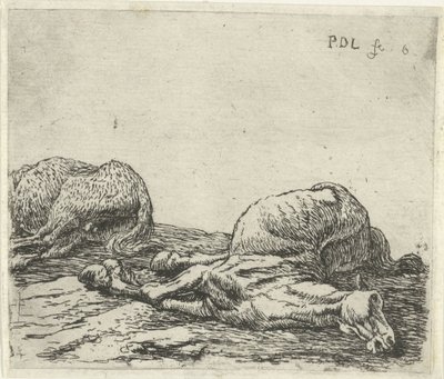 Två döda hästar Hästar (serietitel) av Pieter Bodding van Laer