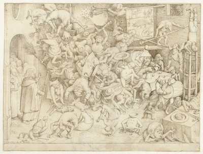 Magikerns fall Hermogenes av Pieter Bruegel (I)