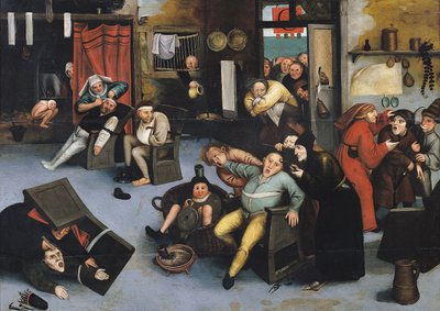 Att skära ut galenskapens sten eller en operation på huvudet av Pieter Bruegel the Elder