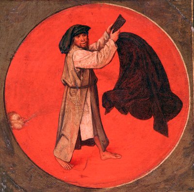 Han skakar ut kappan efter vinden, c1558-1560 av Pieter Bruegel the Elder