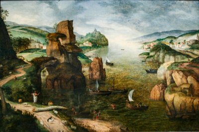 Kristus och apostlarna vid Galileiska sjön av Pieter Brueghel the Elder