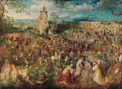 Tyska: Kreuztragung Christi Processionen till Golgata av Pieter Brueghel the Elder