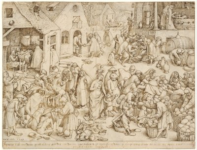De sju dygderna 3 Välgörenhet av Pieter Brueghel the Elder